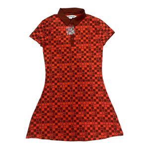 Urban outfitters Retro Polo Checkered Red Dress Size M